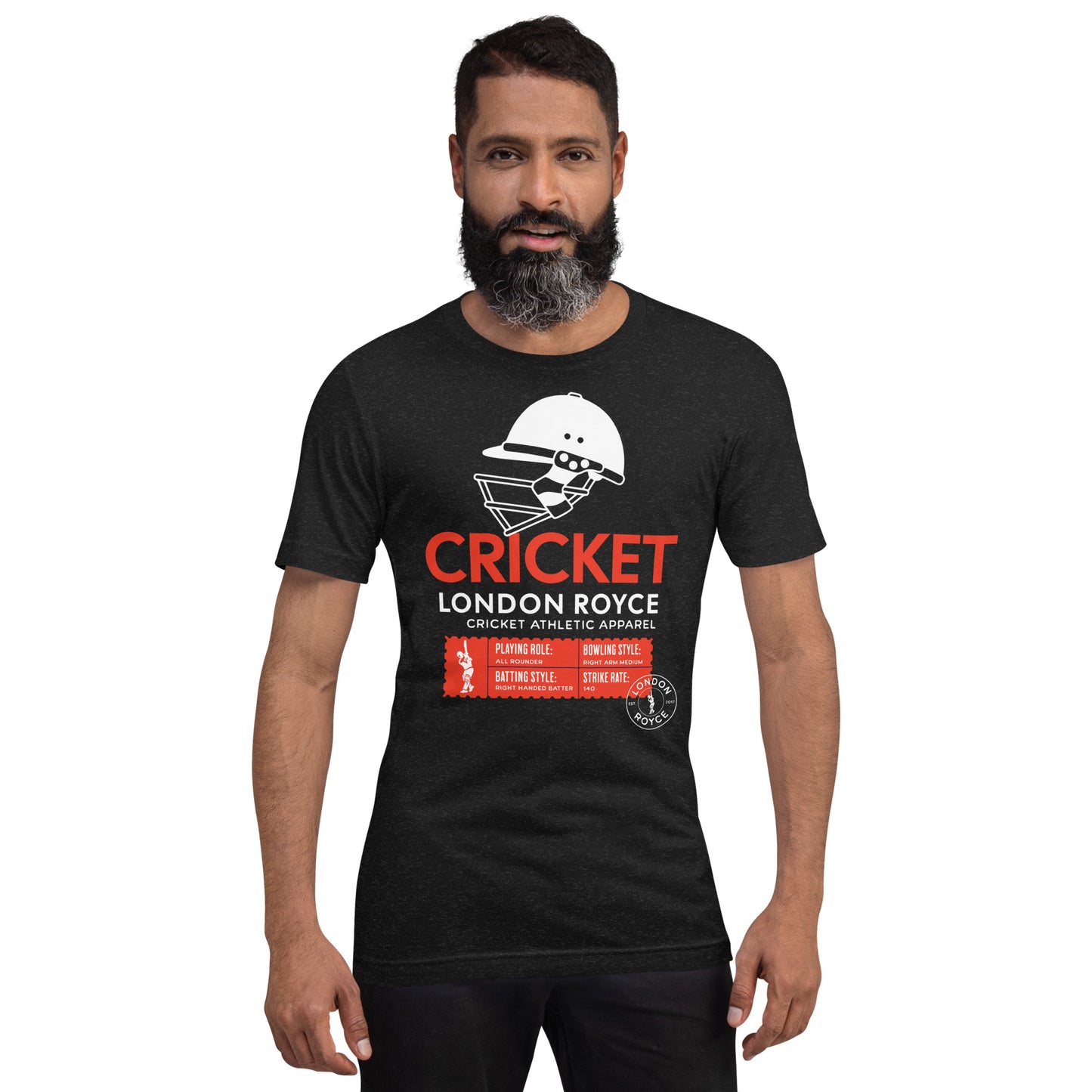 
                  
                    CRICKET STATS T-SHIRT (Black & Navy)
                  
                