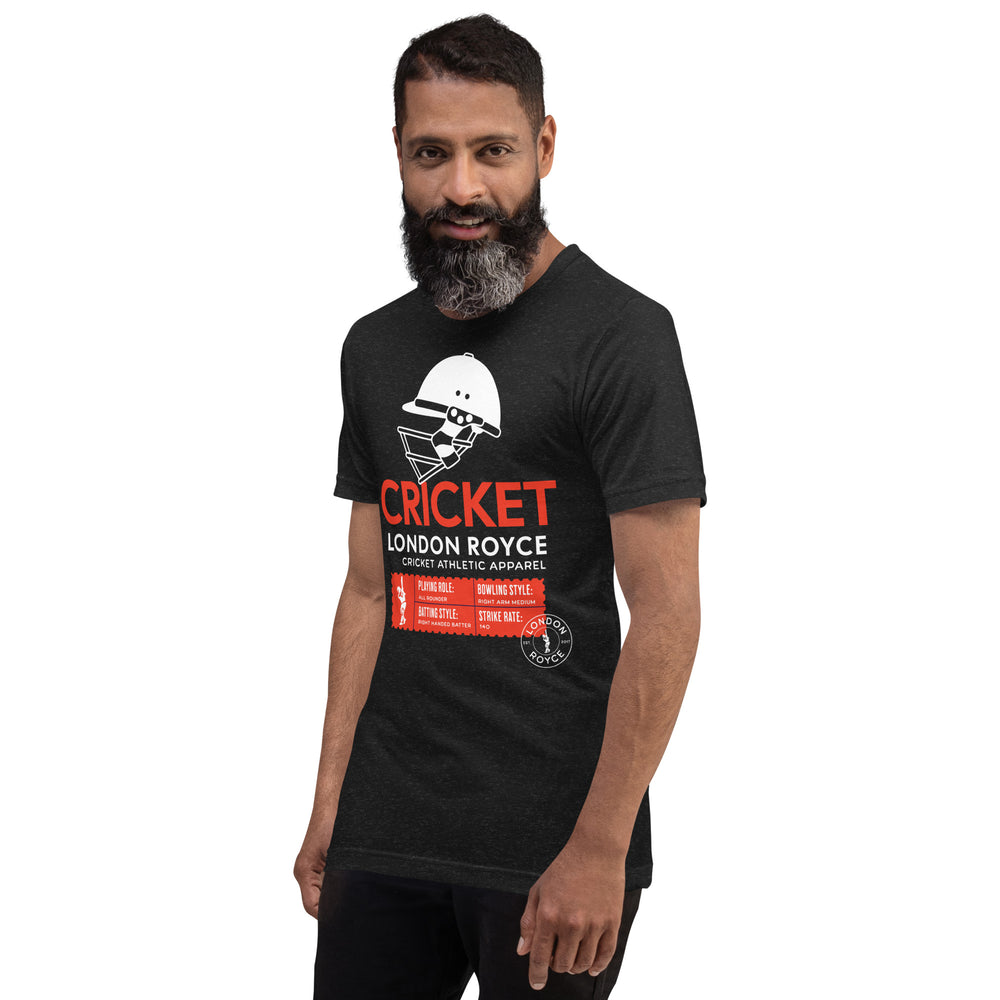 
                  
                    CRICKET STATS T-SHIRT (Black & Navy)
                  
                