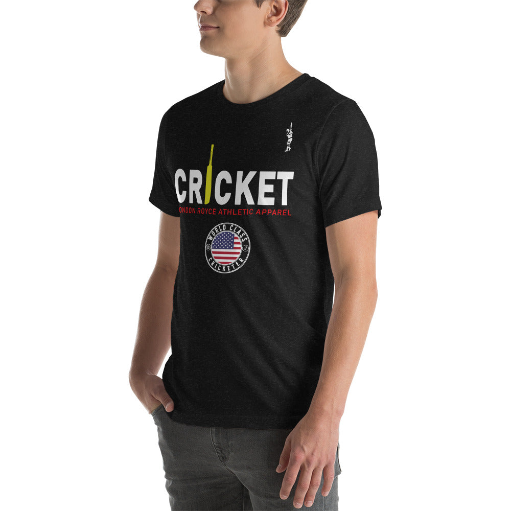 
                  
                    CRICKET USA FLAG T-SHIRT (Black & Navy)
                  
                