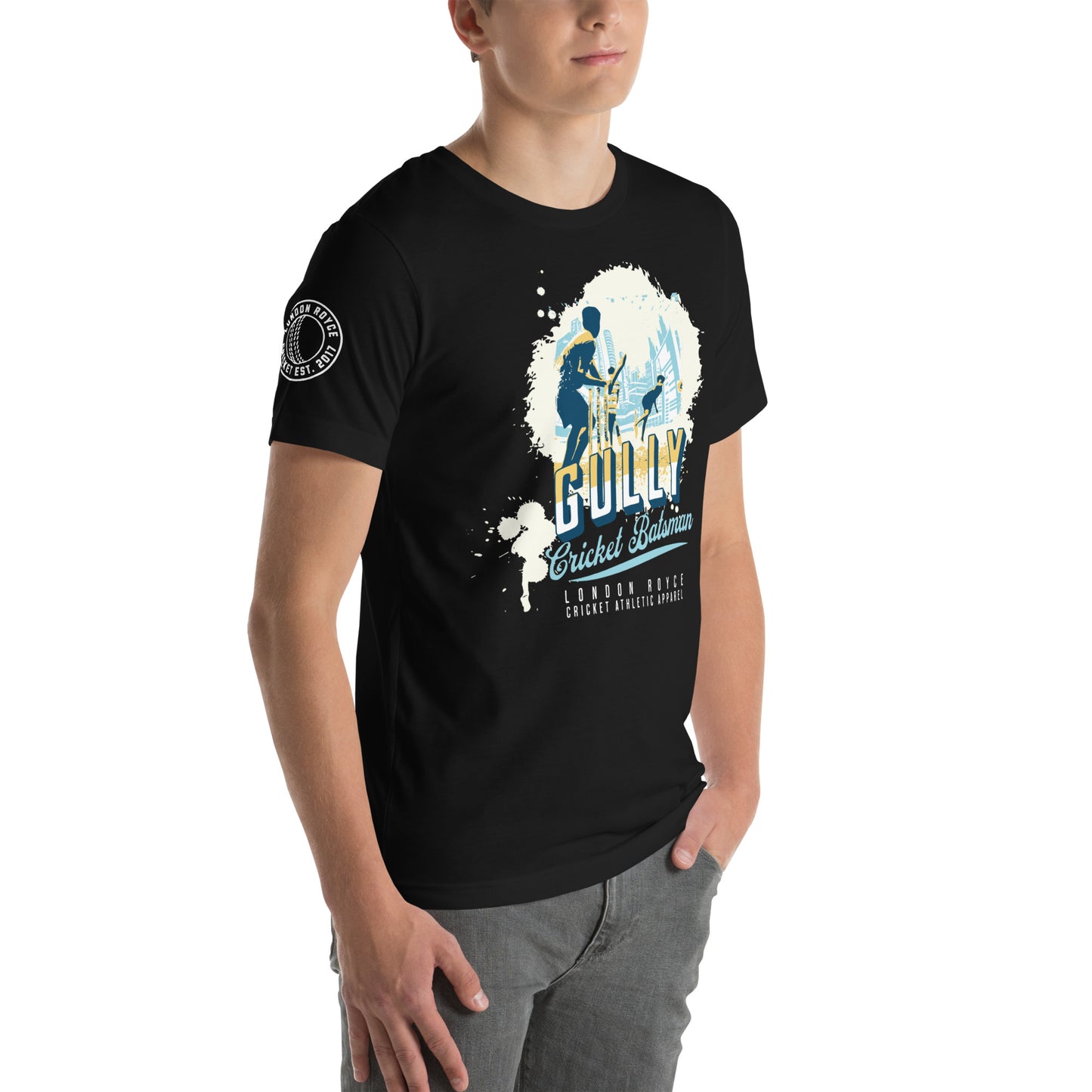 
                  
                    Gully Cricket Batsman Graphic T-Shirt
                  
                