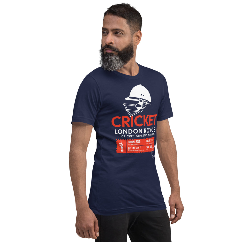 
                  
                    CRICKET STATS T-SHIRT (Black & Navy)
                  
                
