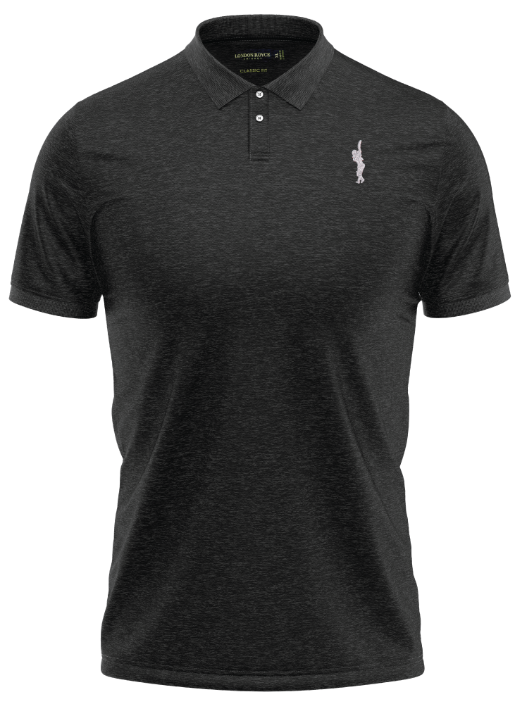 CLASSIC FIT SOLID BLACK POLO