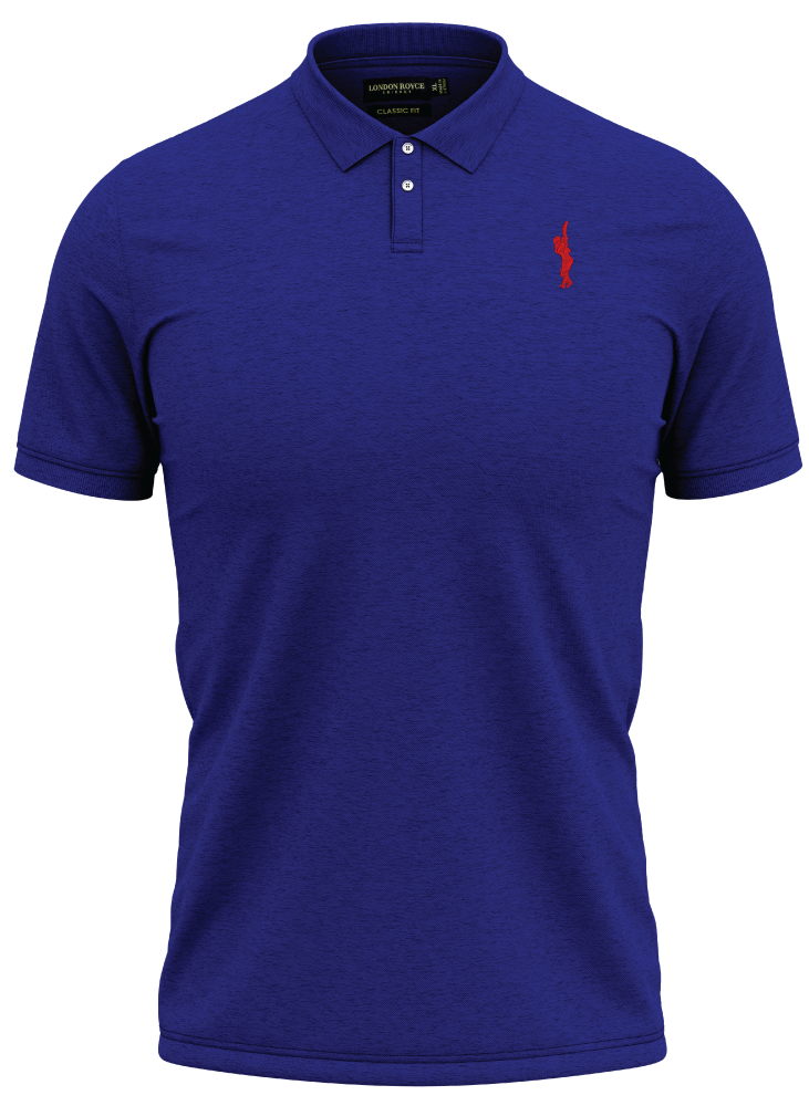 CLASSIC FIT SOLID BLUE POLO