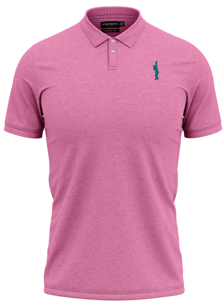 CLASSIC FIT SOLID PINK POLO